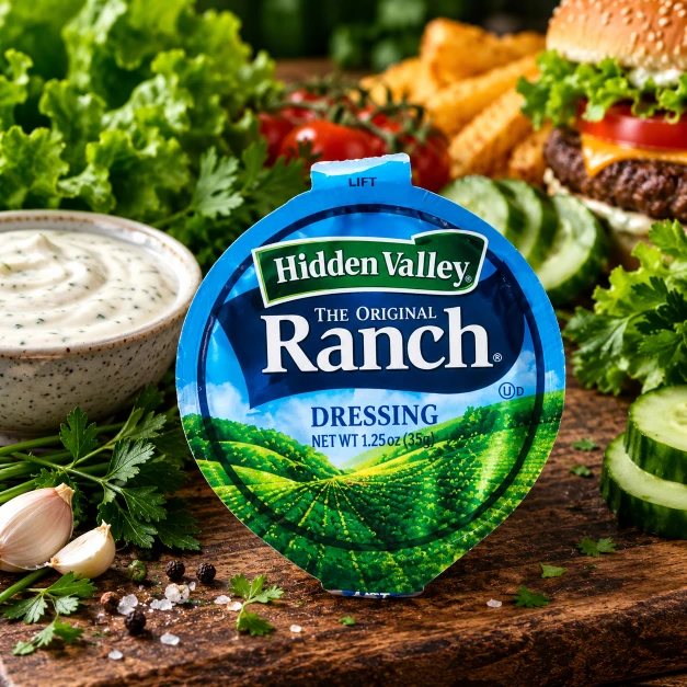 Hidden Valley Ranch dressing with Cookout menu