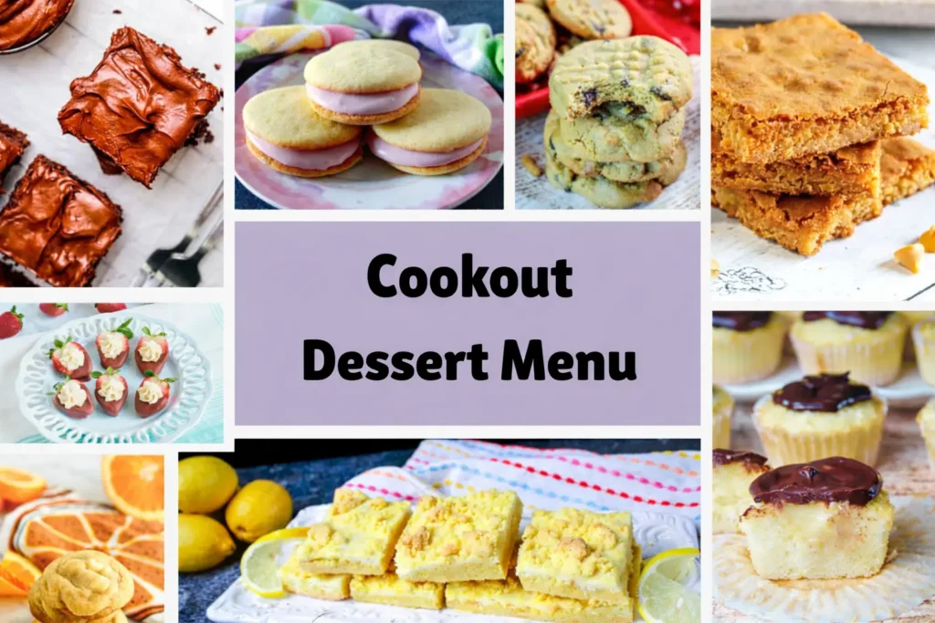Cookout Desserts Menu 2026
