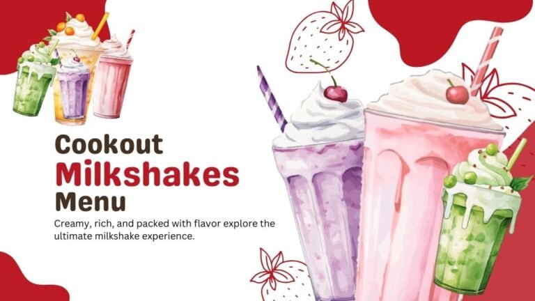 Cookout Milkshake Menu – 40+ Flavors, Prices & Pictures